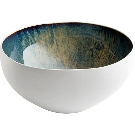 Cyan lighting - Android - Large Bowl - 14.25 Inches Wide by 7.25 Inches High