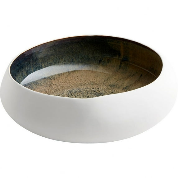 Cyan lighting - Bowl - Android - Medium Bowl - 12.5 Inches Wide by 4 Inches High