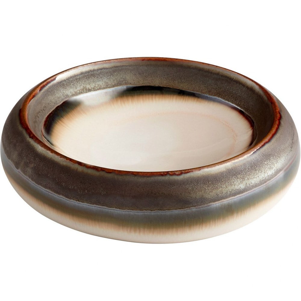 Cyan lighting - Crater - Bowl-2.5 Inches Tall and 8.5 Inches Wide - Cyan