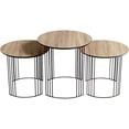 thumbnail image 1 of Nesting Table (Set Of 3) 21.75 Inches Wide By 21.5 Inches High Cyan Lighting 09629, 1 of 6
