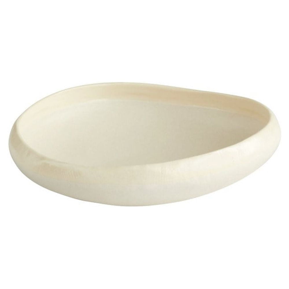 Elon Handmade Cream-Toned Ceramic Decorative Bowl