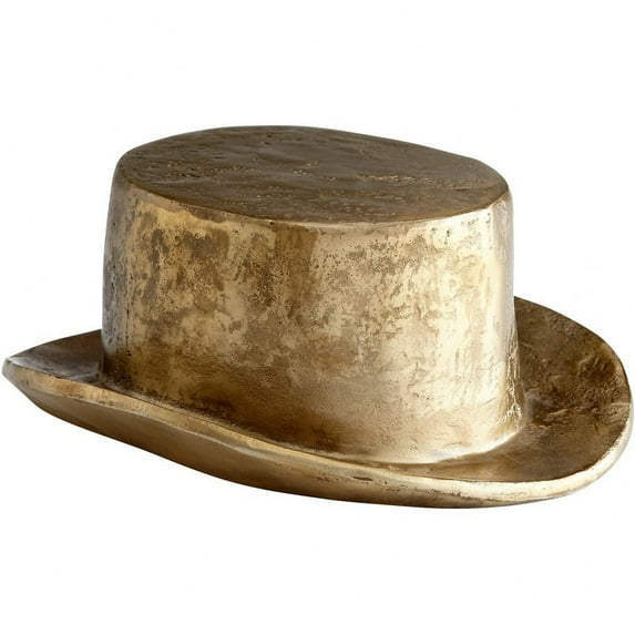 Cyan lighting - Hat Token - sculpture-3.5 Inches Tall and 7.5 Inches Wide - Cyan