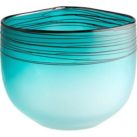 Cyan lighting - Kapalua - Vase-7.25 Inches Tall and 8.5 Inches Wide - Cyan