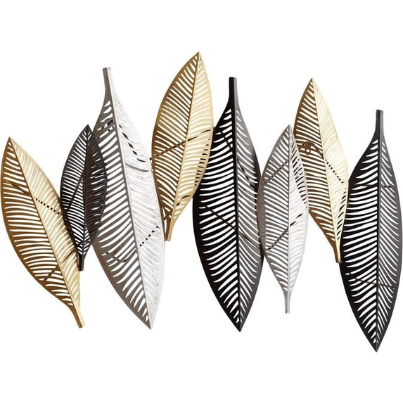 Cyan lighting - Leaflet - Wall Decor - 43.75 Inches Wide by 25.5 Inches High -