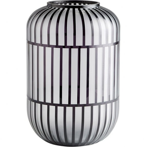 Cyan lighting - Lined Up - Vase-13.5 Inches Tall and 9 Inches Wide - Cyan