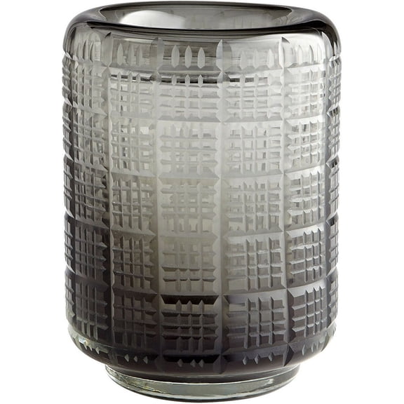 Cyan lighting - Medium Off The Grid Vase - 5.25 Inches Wide by 7.5 Inches High