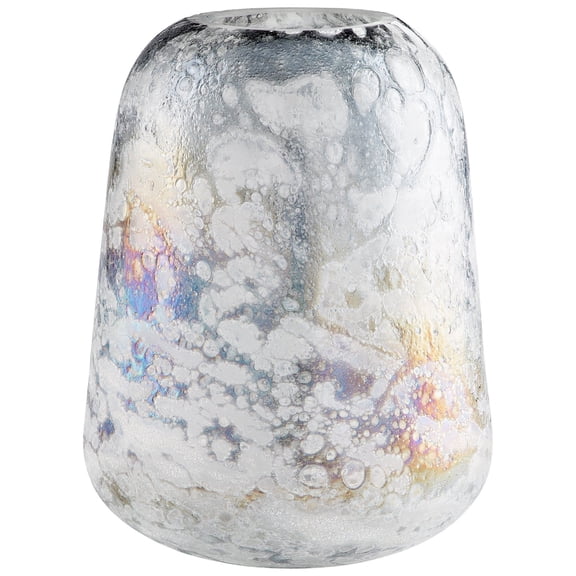Cyan lighting - Moonscape - Vase-11 Inches Tall and 8.5 Inches Wide - Cyan