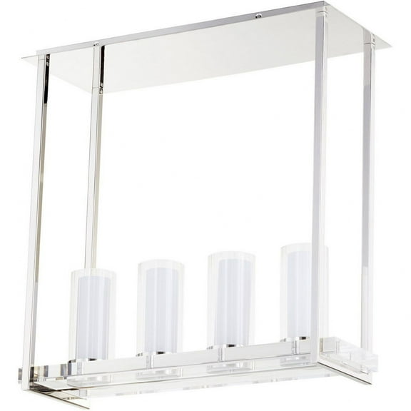 09228-Cyan lighting-Orion - Four Light Flush Mount - 29.75 Inches Wide by 30 Inches High-Polished Nickel Finish