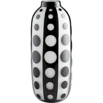 Cyan lighting - Petroglyph - Large Vase - 6 Inches Wide by 15.75 Inches High