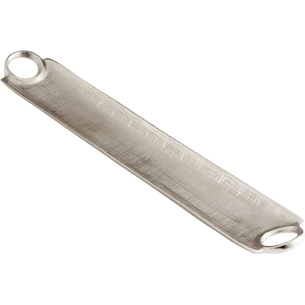 Large Rectangular Textured Nickel Aluminum Tray with Circle Handles