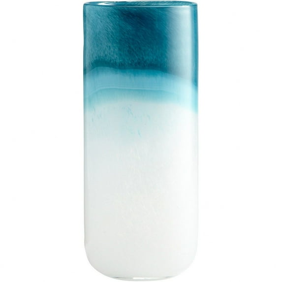 Cyan lighting - Turquoise Cloud - Large Decorative Vase - 5.4 Inches Wide by