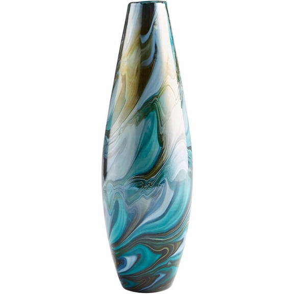 Cyan lighting - Chalcedony - Medium Vase - 5 Inches Wide by 15.75 Inches High