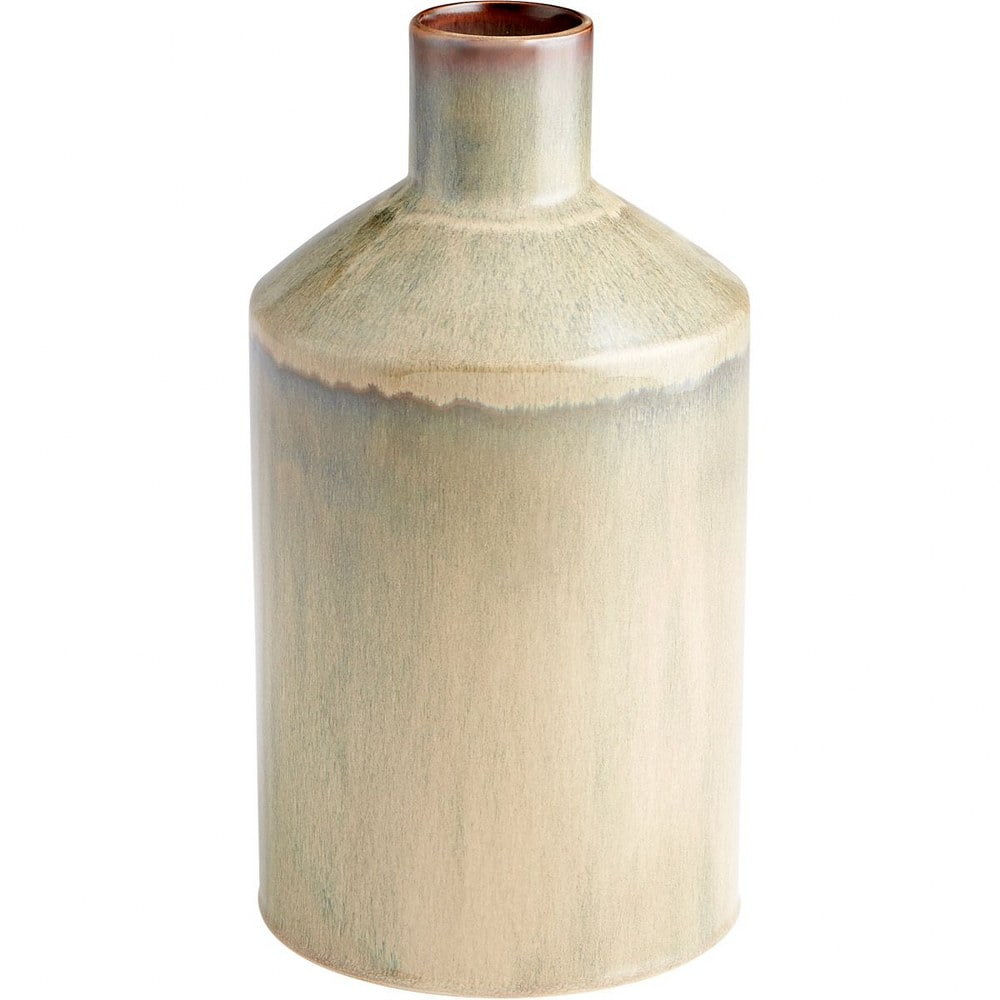 Olive Glaze Ceramic Table Vase with Gradient Finish