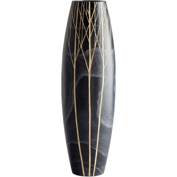 Cyan lighting - Vase - Onyx - Large Winter Decorative Vase - 7 Inches Wide by 18