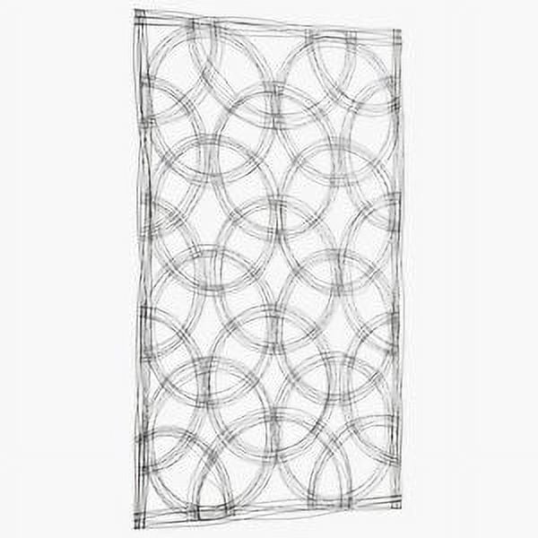Graphite Iron Kaleidoscope Wall Art, 44" x 67"