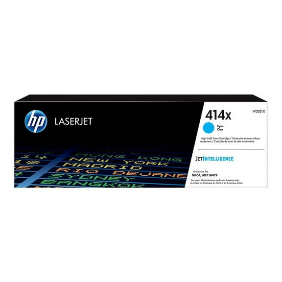 Cyan toner for use with Color laserjet m479dw 414x high