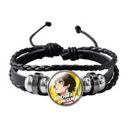 CYAN OAK CyanOak BLUE LOCK Time Stone DIY Leather Braided Bracelet