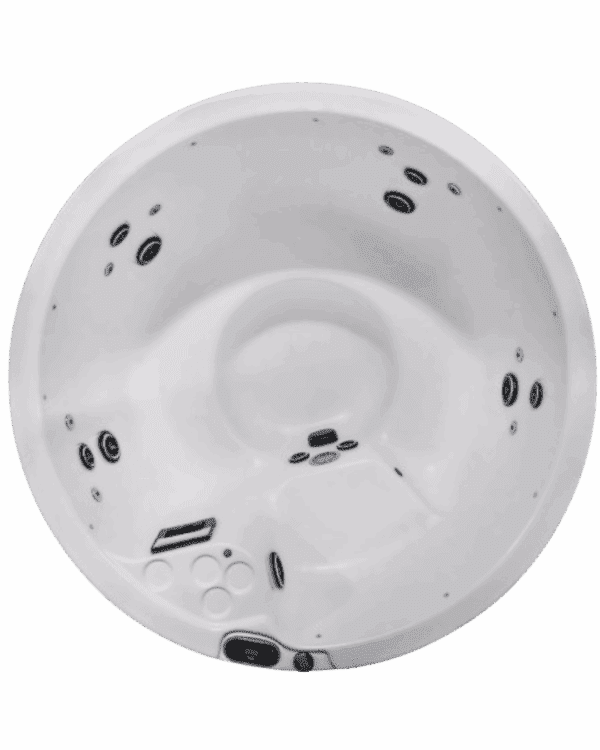 Cyanna Valley 102 PNP Walnut/White Hot Tub - 5 Person Open, 20 Jet Plug & Play (240V Convertible)