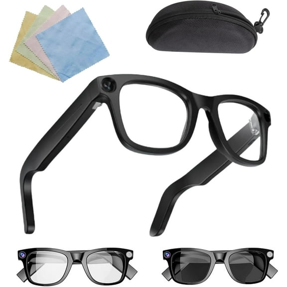 Cyanvue Ai Smart Glasses – 8mp Camera Glasses with Music & Call Features, Bluetooth Audio for Travel, Sports