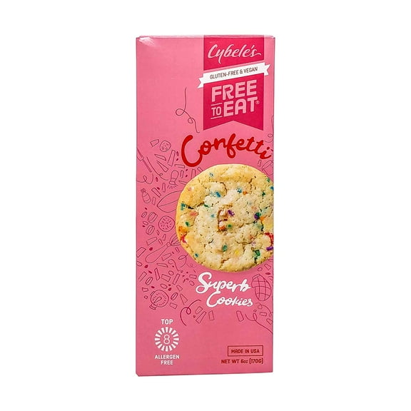 Cybeles Free To Eat Confetti Superb Cookie, 6 Ounce -- 6 per case.