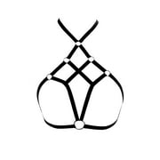 Cyber 2023 Monday Deals 2023 Floleo Clearance Alluring Women Cage Bra Elastic Cage Bra Strappy Hollow Out Bra Bustier Deals