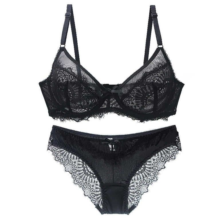 Transparent Lace Underwired Lingerie Set – The Burner Shop