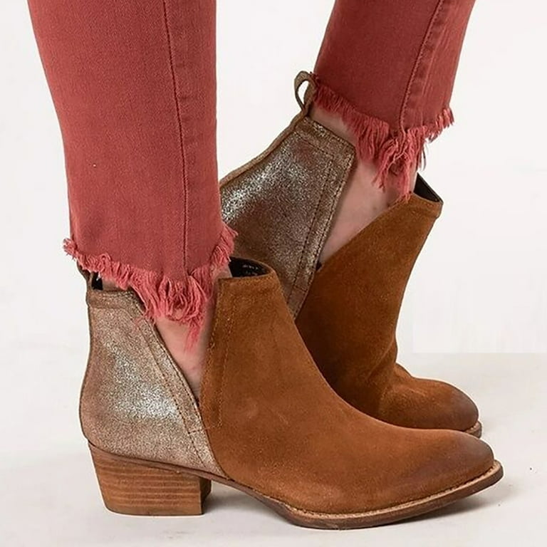 Cyber 2023 Monday Deals Ankle Boots for Women Pointy Toe Fashion