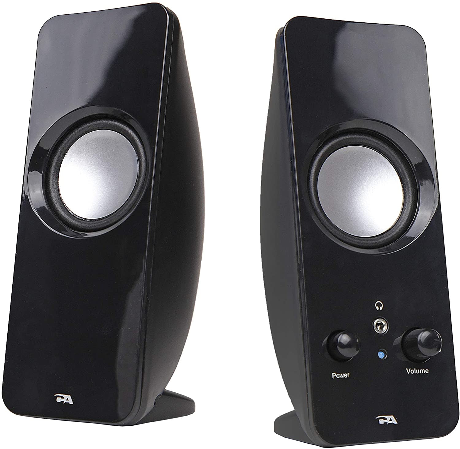 Cyber Acoustics 2.0 Powered Speaker System, Black