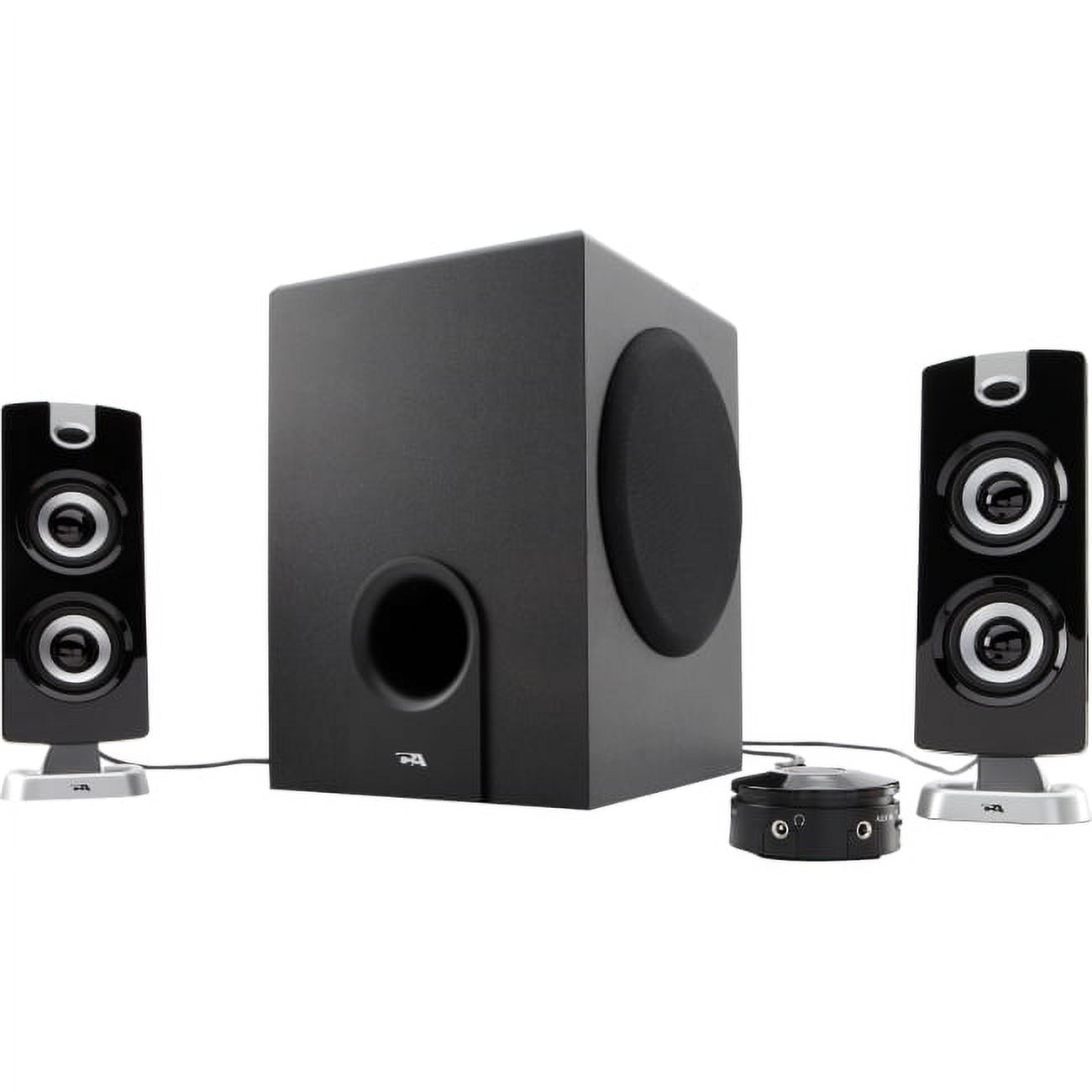 Cyber Acoustics CA-3602 Platinum Speaker System - 2.1-channel - 30W (RMS) / 62W (PMPO) - image 1 of 4