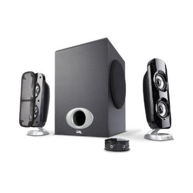 Cyber Acoustics CA- Multimedia Speaker System with Subwoofer, 80 Watts Peak Power, Strong Bass, Perfect for Music, Movies, and Games