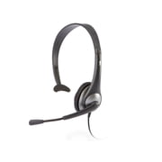 Cyber Acoustics Gray Mono Headset w/ Y-Adapter & Microphone AC-104 -