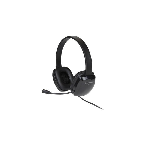 Cyber Acoustics Stereo Headset w/ Single Plug, Black