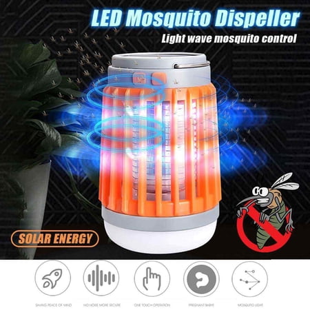 Cyber And Monday Camping Lantern Bug Zapper 3 in 1 Solar Camping Light UV LED Mosquito Killer Lamp Portable Flashlight USB Chargi