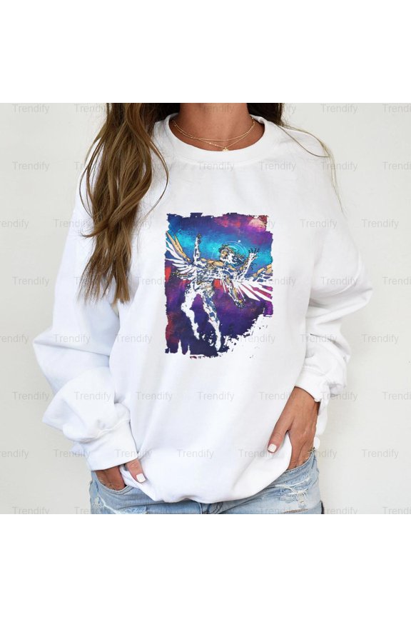 Cyber Apotheosis Sci-Fi Futuristic Aesthetic Graphic Unisex Sweatshirt M390439, Up to Size 5XL