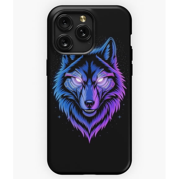 Cyber Astral Wolf Spirit Sci-Fi Galaxy G5437 Phone Case for iPhone17 16 15 14 13 12 11 Pro Max