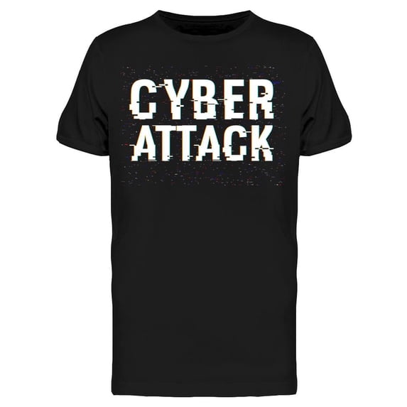 Cyber Attack T-Shirt Men -Image by Shutterstock, Male Small