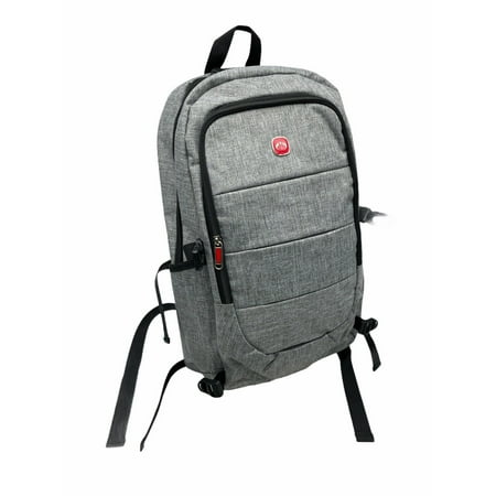 Cyber Bags Laptop up to 15.6 in Backpack USB Pocket Travel Computer Bag Gray