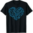 thumbnail image 1 of Cyber Circuit Heart Valentines Day Engineer Programmer Coder T-Shirt, 1 of 3