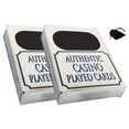 thumbnail image 1 of Cyber-Deals 2-Pack Genuine Las Vegas Casino Table-Played Playing Cards Decks ... Plus Storage Pouch Bundle, 1 of 5