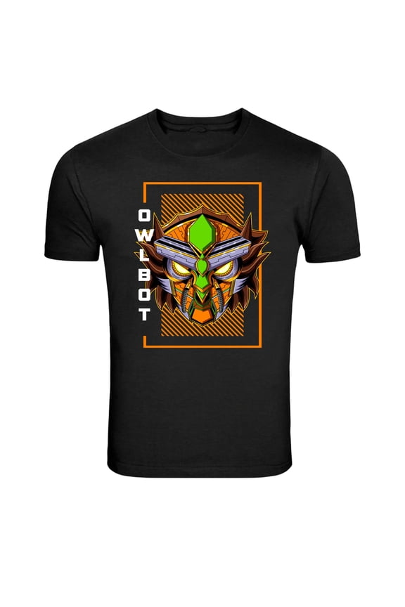 Cyber Demon Mask Futuristic Graphic T Shirt Sci Fi Tee