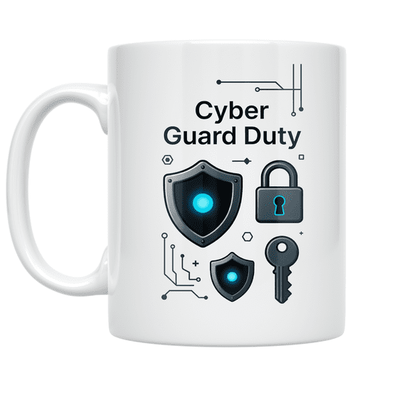 Cyber Guard Duty Design - Cybersecurity Analyst - 11 oz Ceramic Coffee Mug