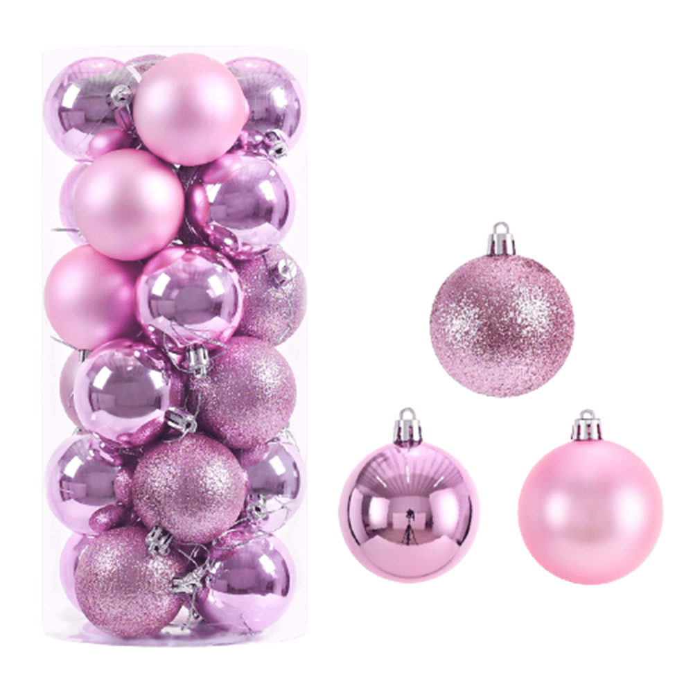 Cyber and Monday 24PCS Christmas Ball Ornaments for Xmas Tree Decor, 60mm/2.36" Shatterproof