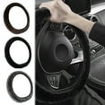 thumbnail image 1 of kkbbma Luxury Fluffy Winter Car Steering Wheel Cover for Women Soft Warm Plush Cute Auto Accessories for Vehicle, Sedan, Universal, Fuzzy, Anti Slip, 1 of 8