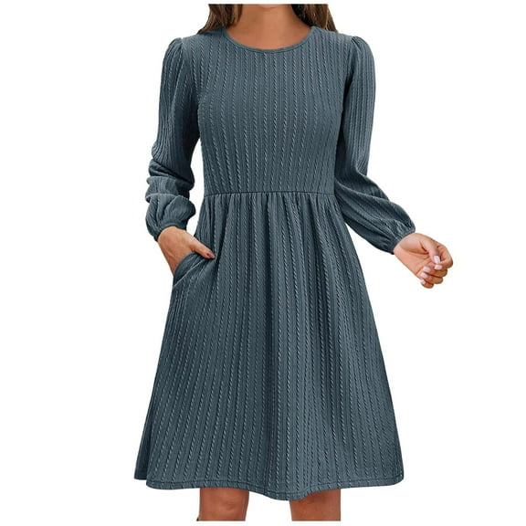 Cyber**Monday ChaoHeng Womens Long Sleeve Dresses Women's Solid Color Casual Ruched Long Sleeve V-Neck Bodycon Dress