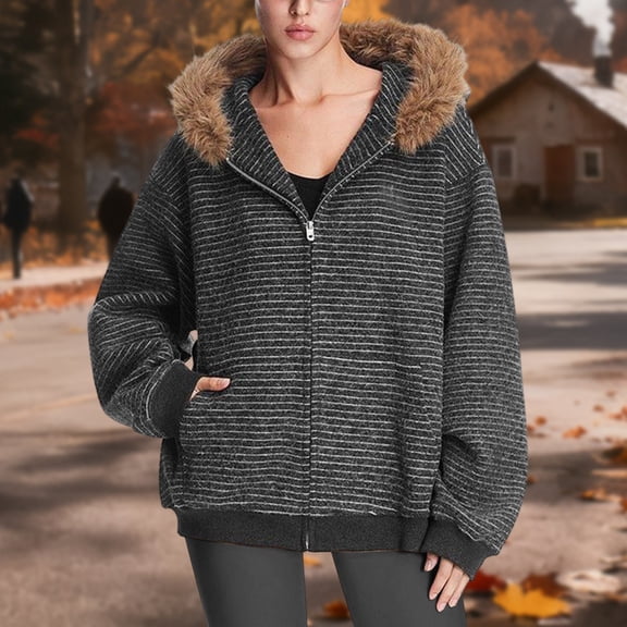 Cyber**Monday Chaoheng 2025 Jackets for Women Women's Basic Quilted Jacket,Long Sleeve Casual Puffer Coat