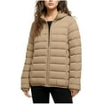 thumbnail image 1 of Cyber**Monday Chaoheng 2025 Jackets for Women Women's Lightweight Puffer Jacket,Slim Hooded Short Down Coat, 1 of 6