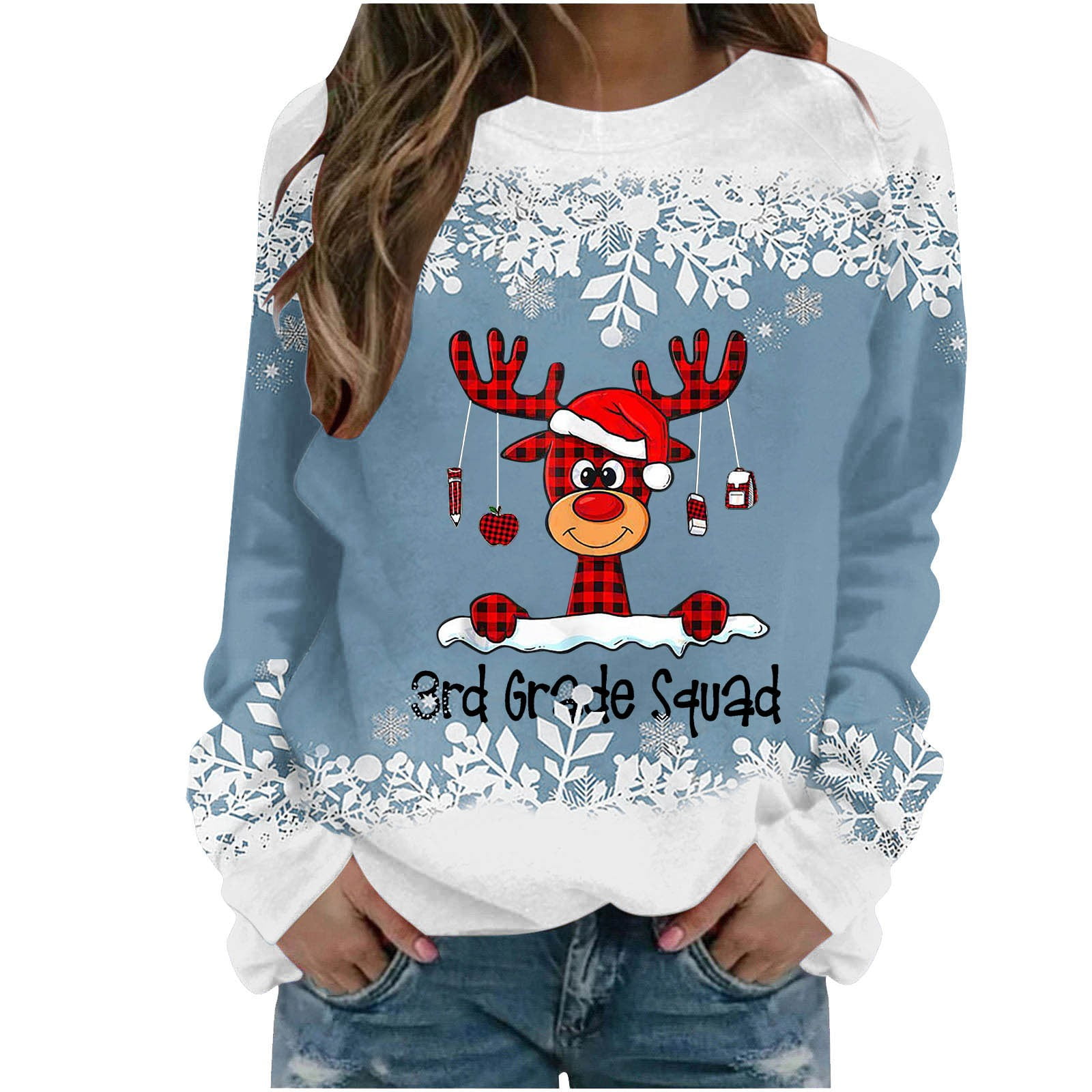 Cyber and Monday Deals 2023! EDHITNR Ugly Christmas Sweaters for Women ...
