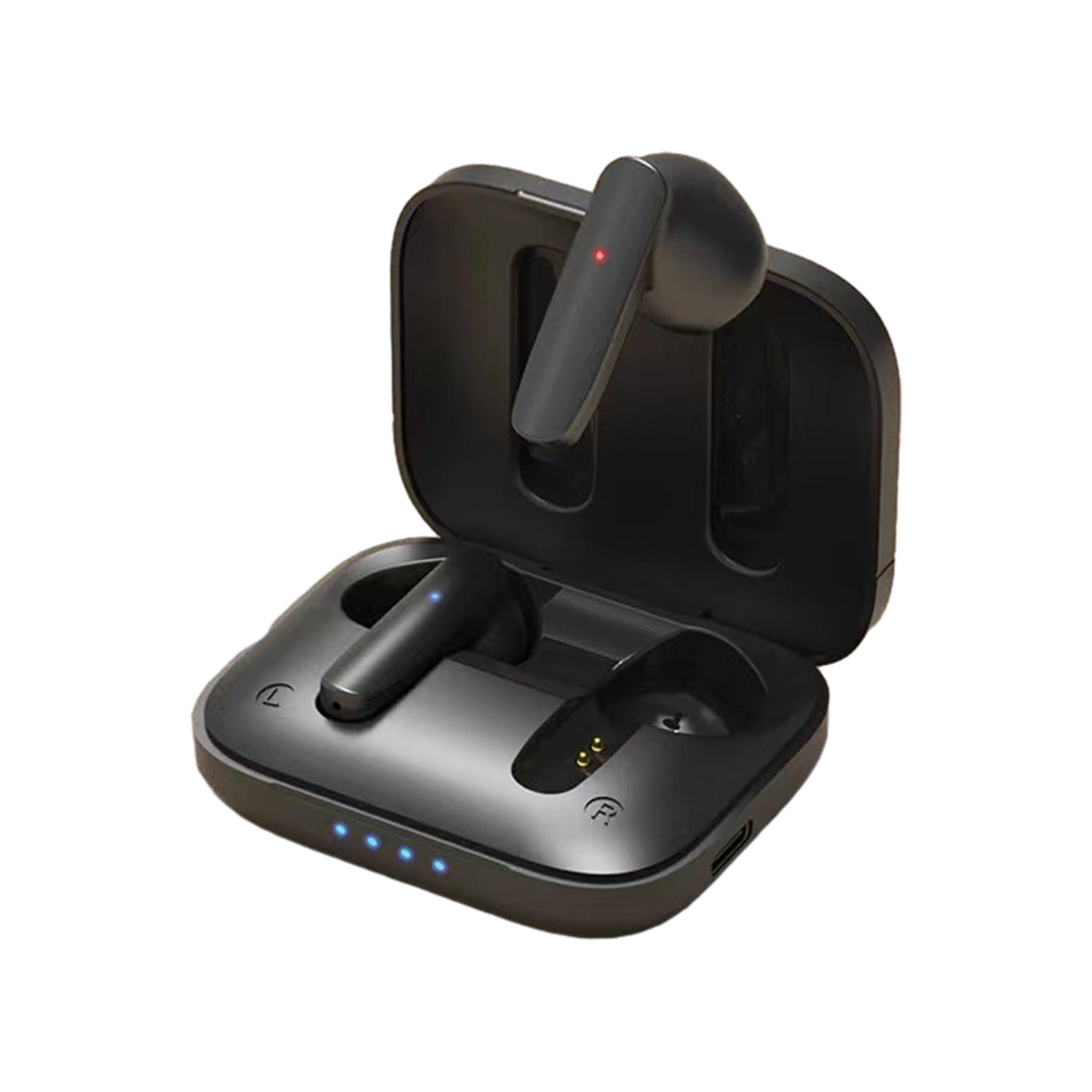 Cyber and Monday Deals 2023 Electronics Deals Bluetooth 5.1 Earphones Ipx4 Wireless Earbuds With Wireless Charging Case With Headset Built In Mic For Sport Clear Calls Work Music Black 13.1X9.8X3.5Cm ...
