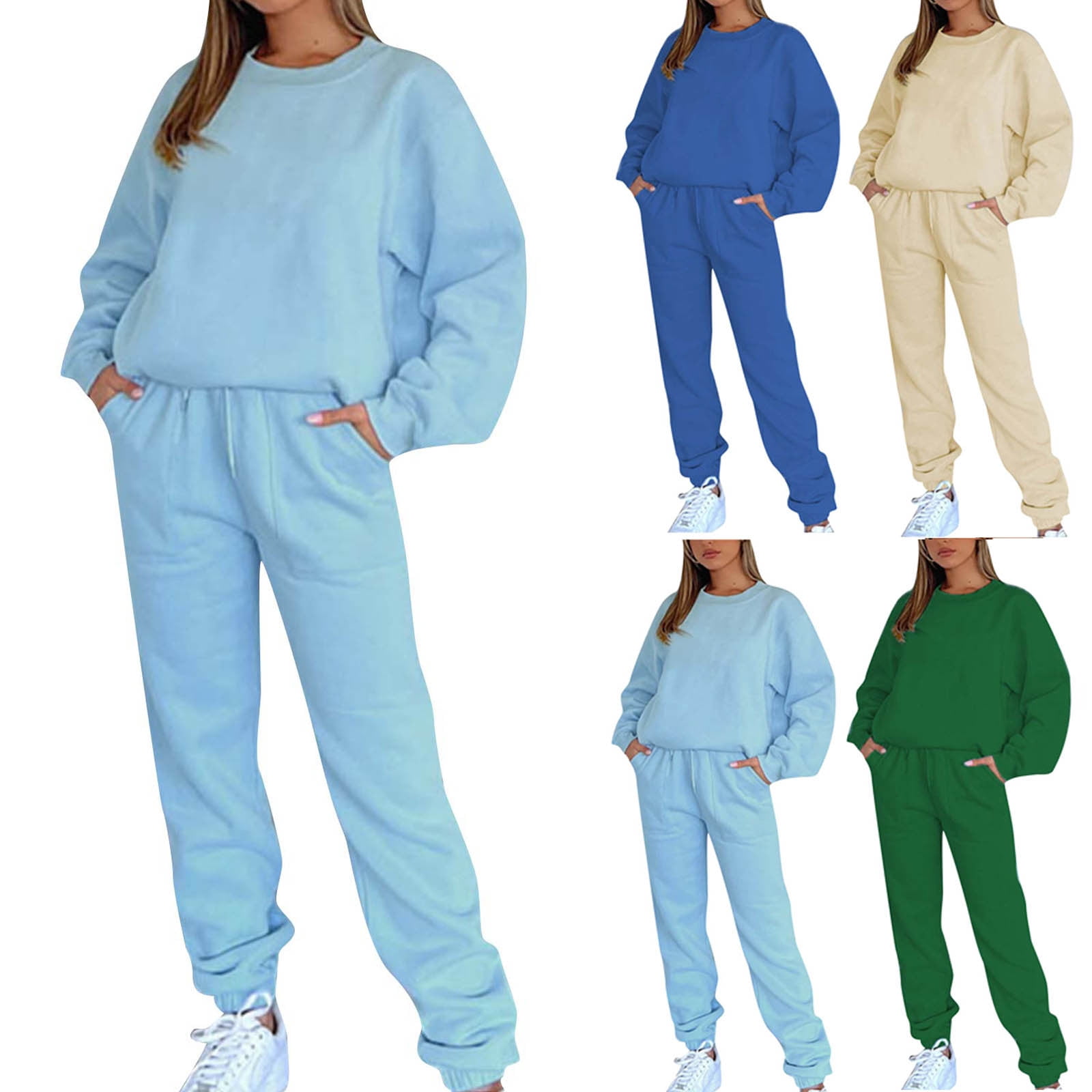 Cyber and Monday Deals 2023! pstuiky Women Hoodie Set, Two Piece