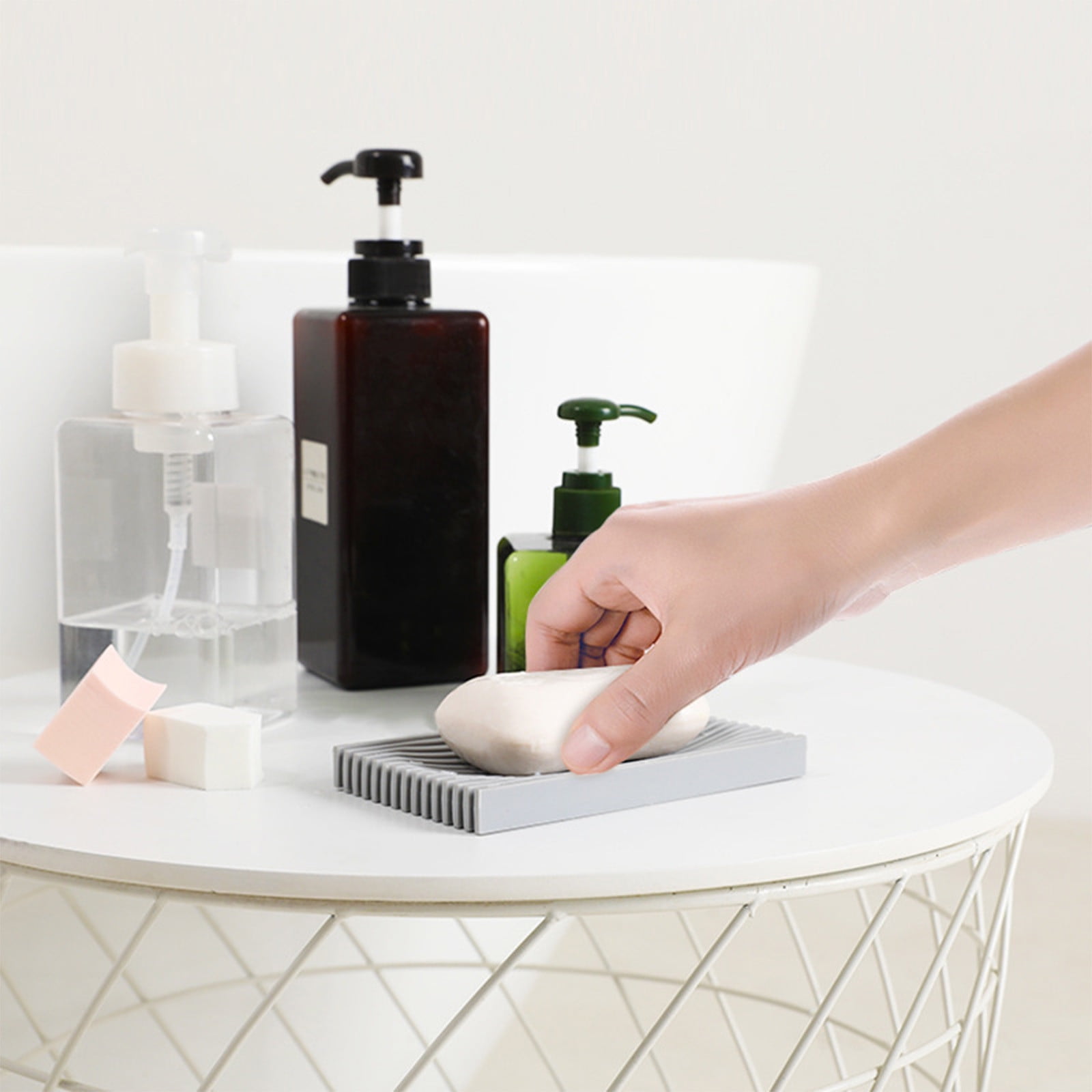 Cyber and Monday Deals 2024!Clearance Under $10.00!Soap Stand Soap Dish With Drainage Soap Box ...